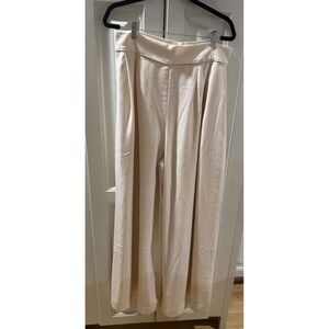 Neubyrne‎ Wide Leg Trousers High Waist Dress Pants Neutral Off White Size XL NWT